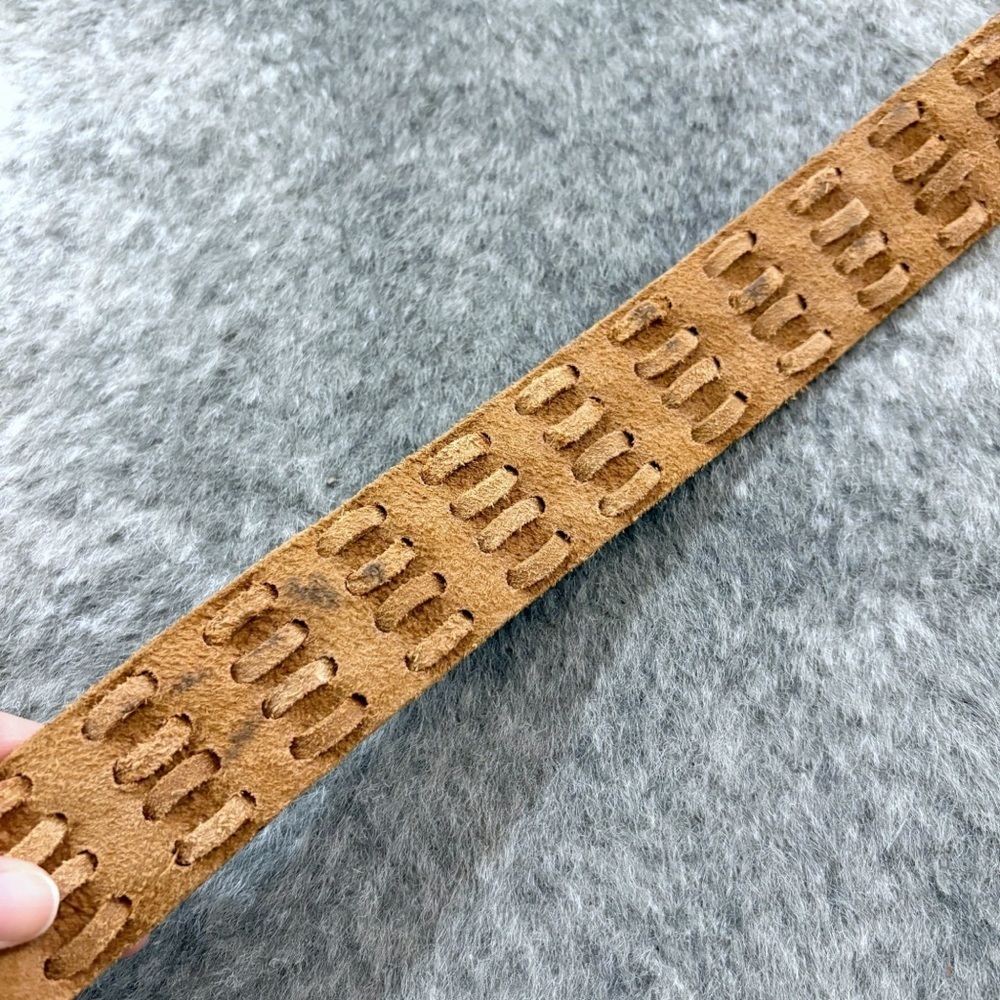 Genuine Leather Braided Belt 32 - Picture 8 of 11